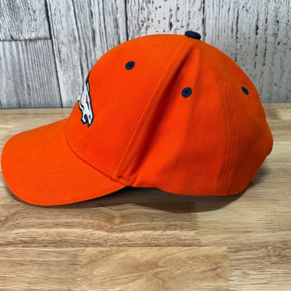 NFL Team Apparel Denver Broncos Hat Mens Orange Adjustable Baseball Cap‎ Cotton